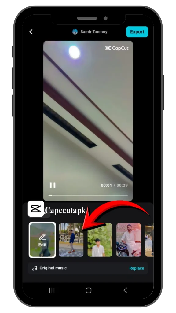 Auto trimming feature working on your video, and you can also choose your desired auto-cut template.